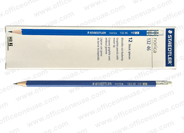 Staedtler Norica HB2 Pencil with Eraser Tip 12/box