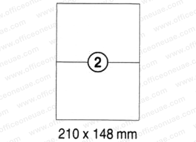 TopStick labels 3 labels/sheet, sharp corners, 210 x 99 mm, 100sheets/pack, White