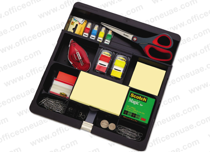 EOL - 3M Post-it Desk Drawer Organizer C-71, 266 x 298 x 41 mm, Black