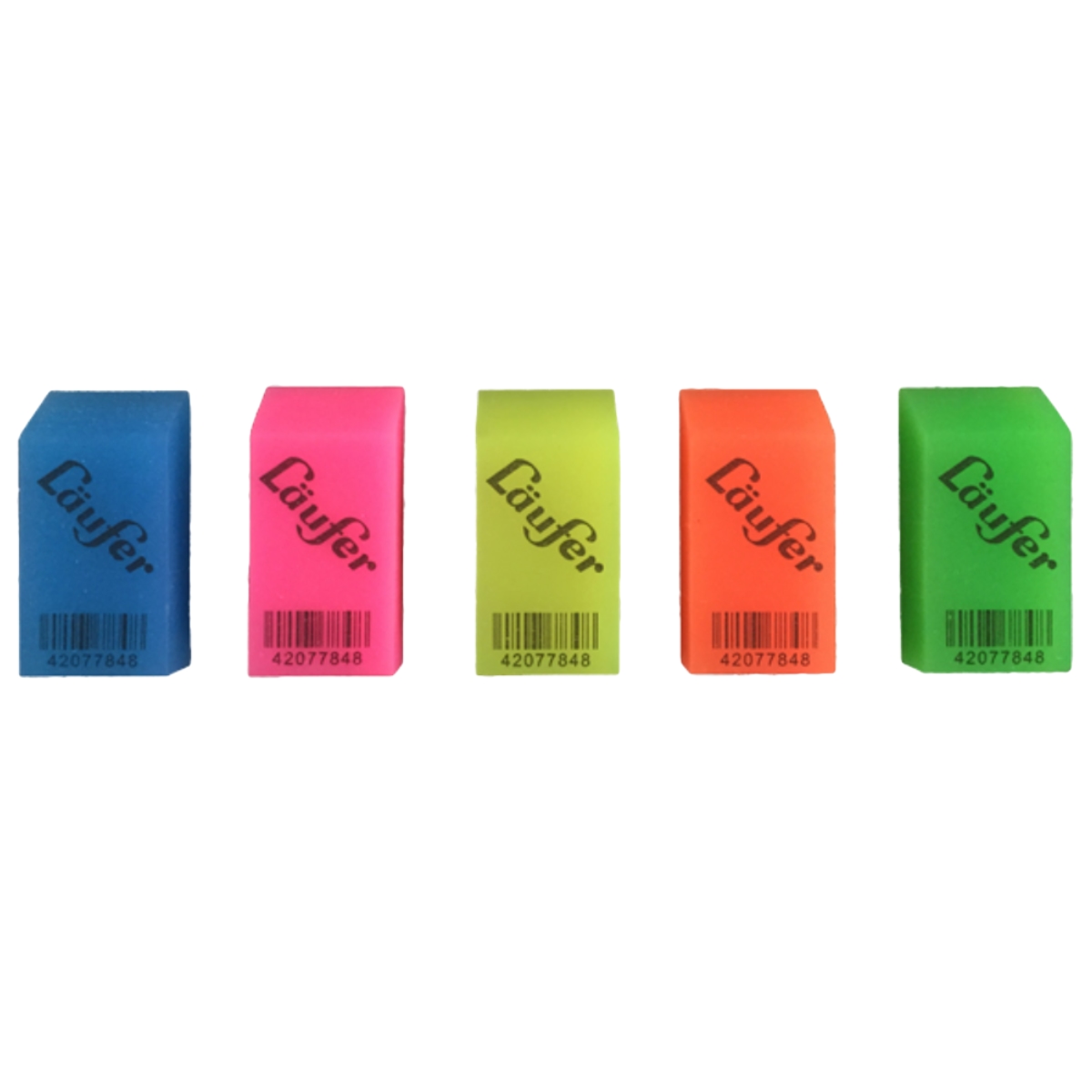 Laufer Translucent Eraser, Multi-purpose, 48x24x11mm, Assorted Colors